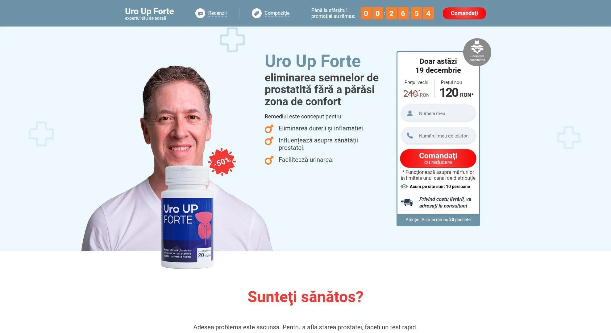 Uro Up Forte – Romania Website
